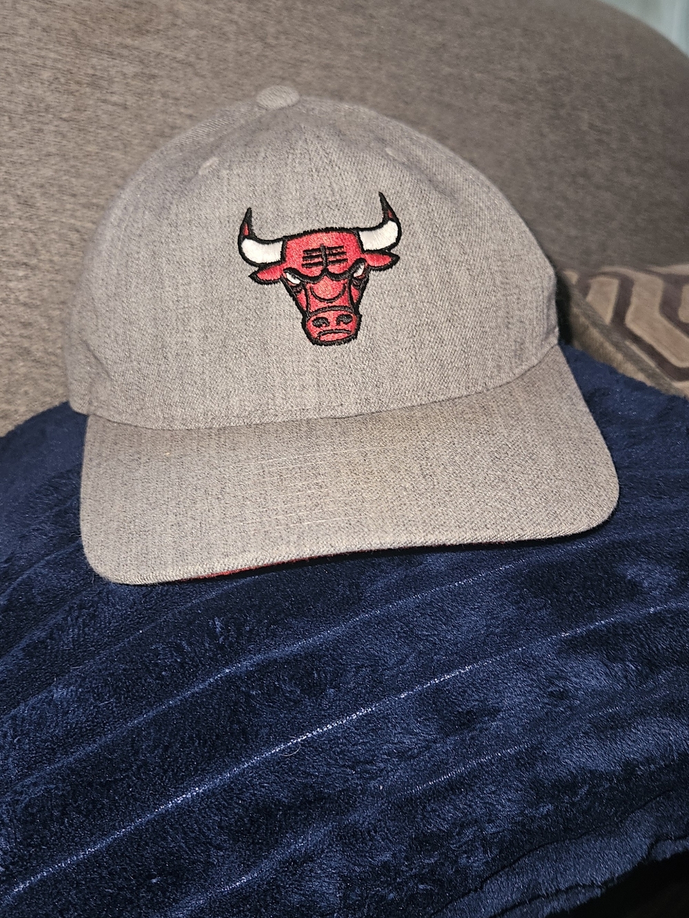 Mitchell & Ness Grey Chicago Bulls Cap